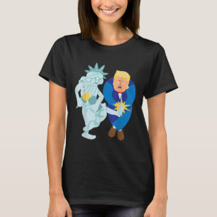 Camiseta Liberty Kicks Trump 2020 Eletion Anti Donald Demo