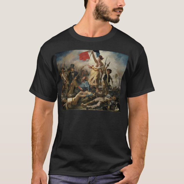 Camiseta Liberty Liderando as Pessoas, Delacroix (Frente)
