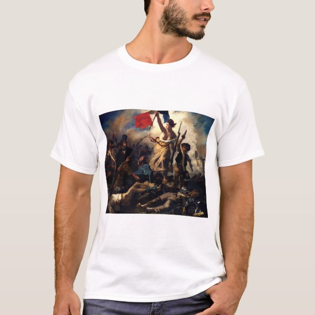 Camiseta Liberty Liderando as Pessoas, Eugene Delacroix (Frente)