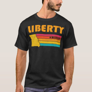 Camiseta Liberty Missouri Vintage aflita Souvenir
