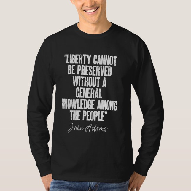 Camiseta Liberty Não Consegue Conhecer Pessoas Cotação John (Frente)