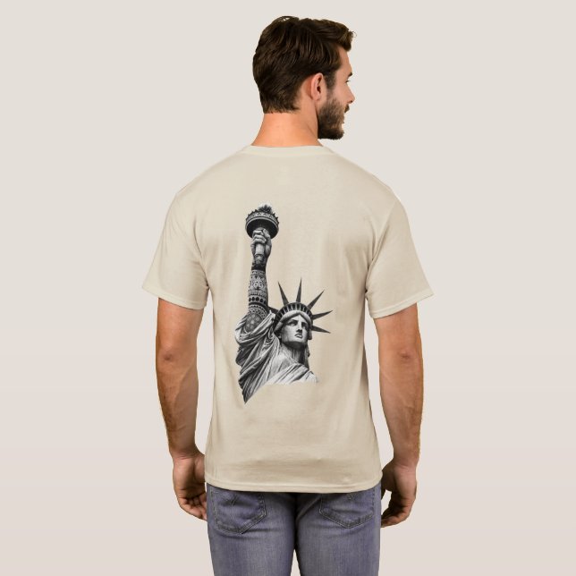 Camiseta Liberty Reimagined (Parte Traseira Completa)