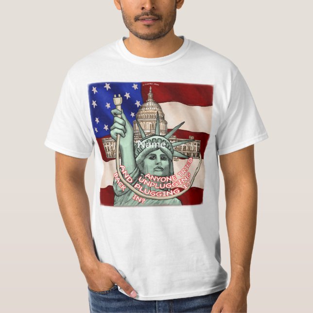 Camiseta Liberty Unplug EUA (Frente)