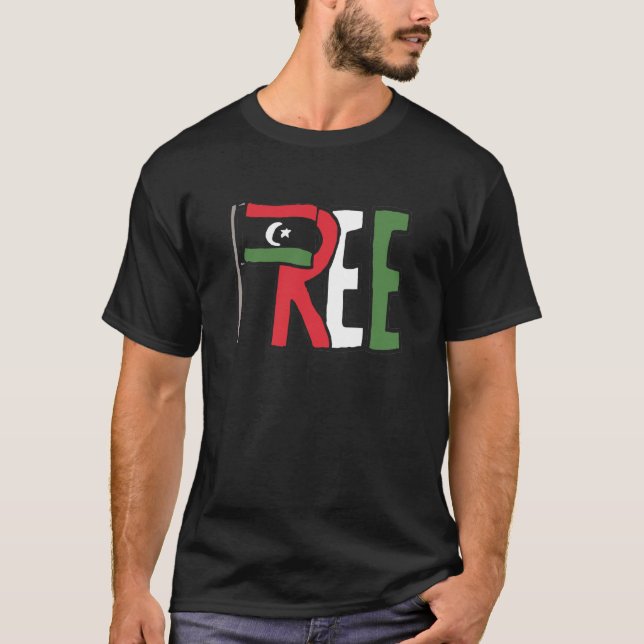 Camiseta Líbia livre (Frente)