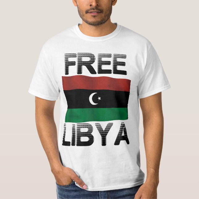 Camiseta Líbia livre (Frente)