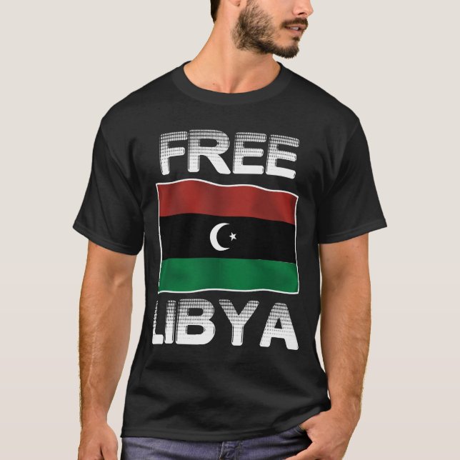 Camiseta Líbia livre (Frente)