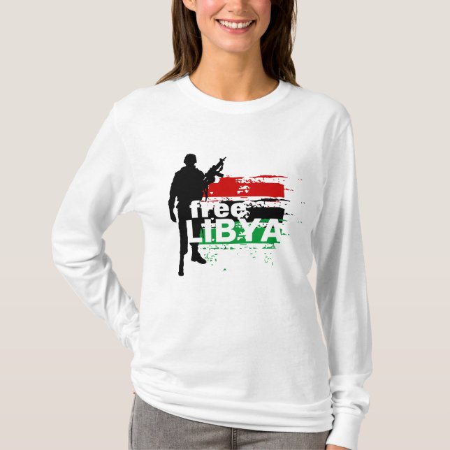Camiseta Líbia livre (Frente)