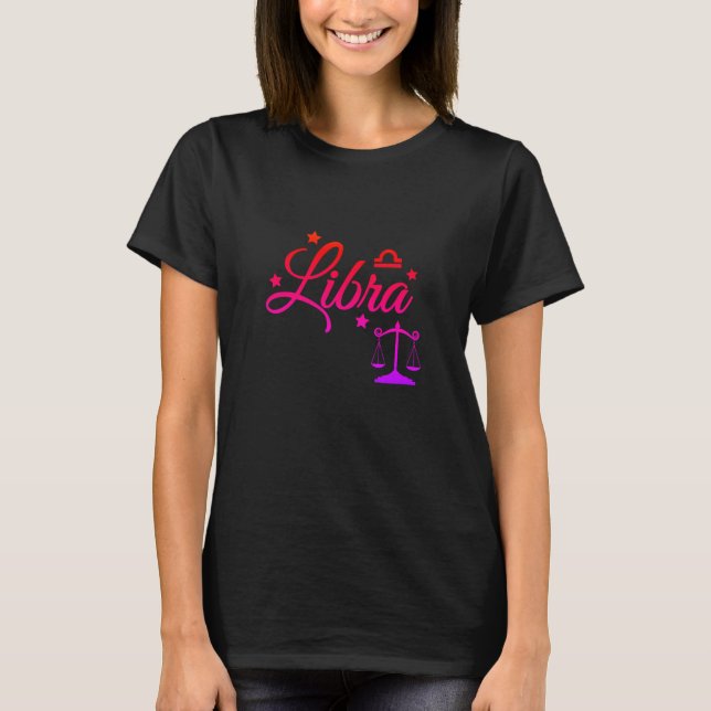 Camiseta "Libra" colorido (Frente)