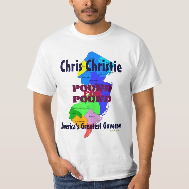 Camiseta Libra de Chris Christie para o t-shirt da libra (Frente)