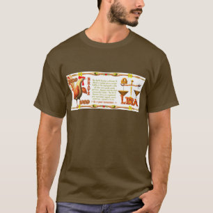 Camiseta Libra do zodíaco da lista da terra 2029 de Valxar