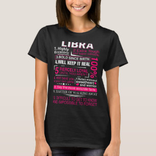 Camiseta Libra Para Mulheres Zodiac Setembro Aniversário De