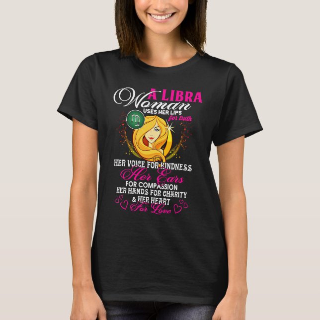 Camiseta Libra Queens Are Born in September 23  October 22  (Frente)