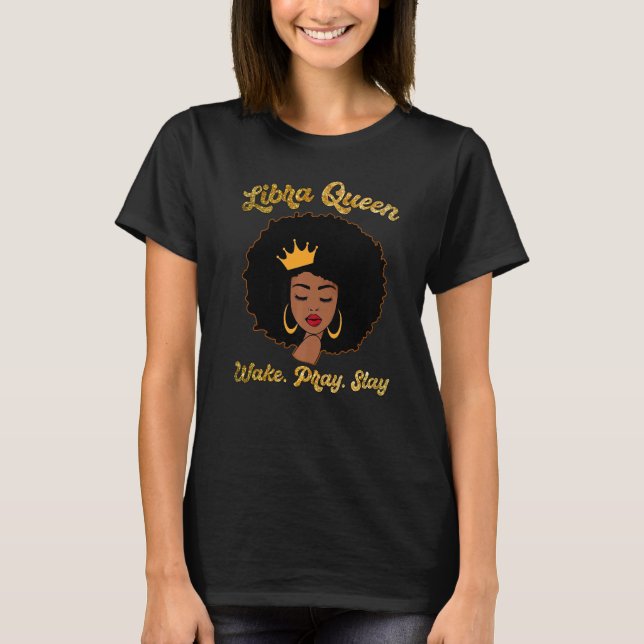 Camiseta Libra Queens São Nascer em 23 de outubro 22 B (Frente)