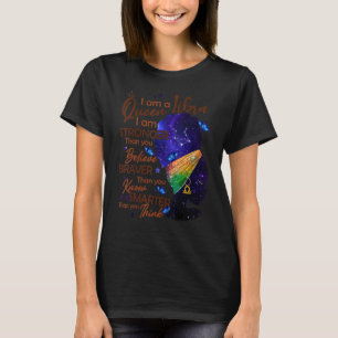 Camiseta Libra Rainha Eu Sou Mais Forte Aniversário Para Mu