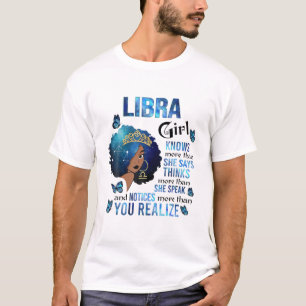 Camiseta Libra Sabe Mais Do Que Diz Mães De Rainha Negra
