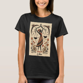 Camiseta Libra - T-Shirt Celestial Zodiac Art