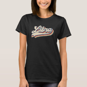 Camiseta Libra Vintage Zodiac setembro outubro Aniversário