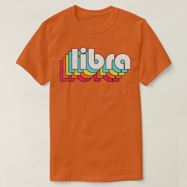 Camiseta Libra Zodiac - Sinal de Aniversário Design (Frente do Design)