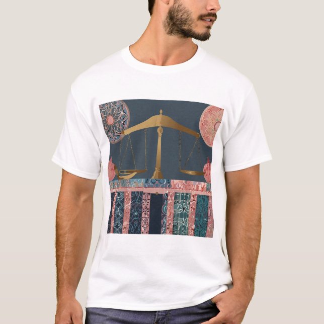 Camiseta Libra Zodiac - Sinal para Amantes de Harmonia (Frente)