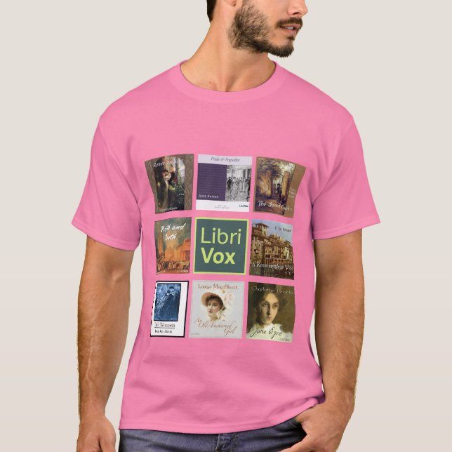 Camiseta LibriVox GAROTA. (Frente)