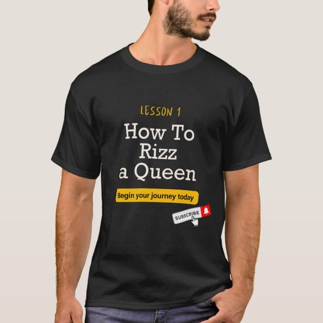 Camiseta Lição 1 - Como curtir uma rainha - Escuro (Frente)