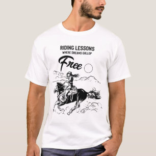 Camiseta Lição de Cavalo Andando