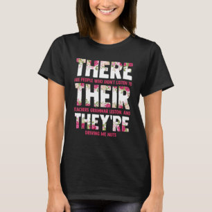 Camiseta Lição de Gramática Inglesa Lá Eles são Professores