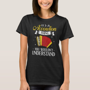 Camiseta Lição Iniciante Do Jogador Do Accordion Music