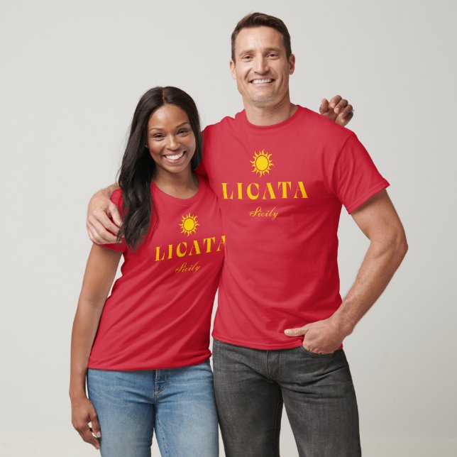 Camiseta Licata Sicília Sol (Unissex)