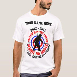 Camiseta licença da caça do squatch