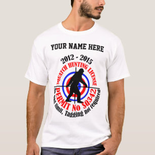 Camiseta licença da caça do squatch