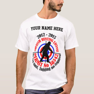 Camiseta licença da caça do squatch