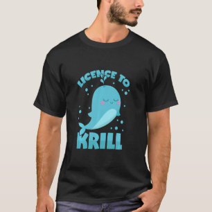 Camiseta Licença de Arma de Baleia para Krill Long Sleeve