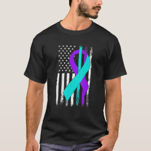 Camiseta Licença de Bandeira Americana de Suicídio