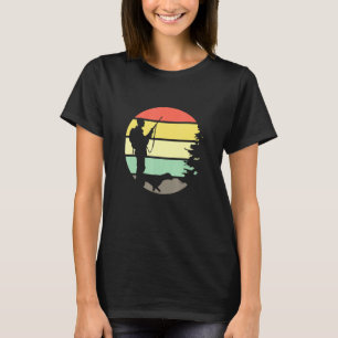 Camiseta Licença De Caça Retro Sunset Hunter Com Caça D