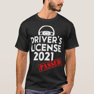 Camiseta Licença de Motorista de Mulheres 2021 Aprovou Pres