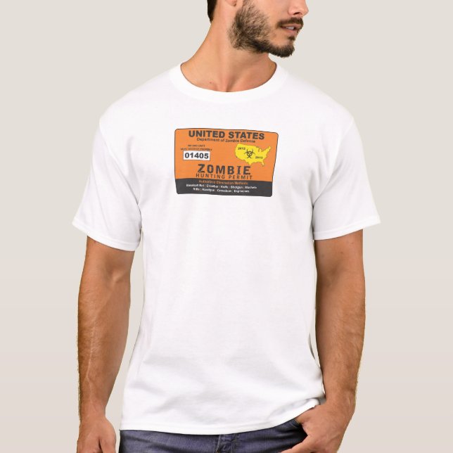 Camiseta Licença do zombi (Frente)