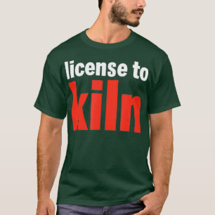 Camiseta Licença Engraçada Para Matar Potência