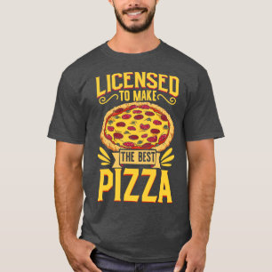 Camiseta Licença para assar de pizza