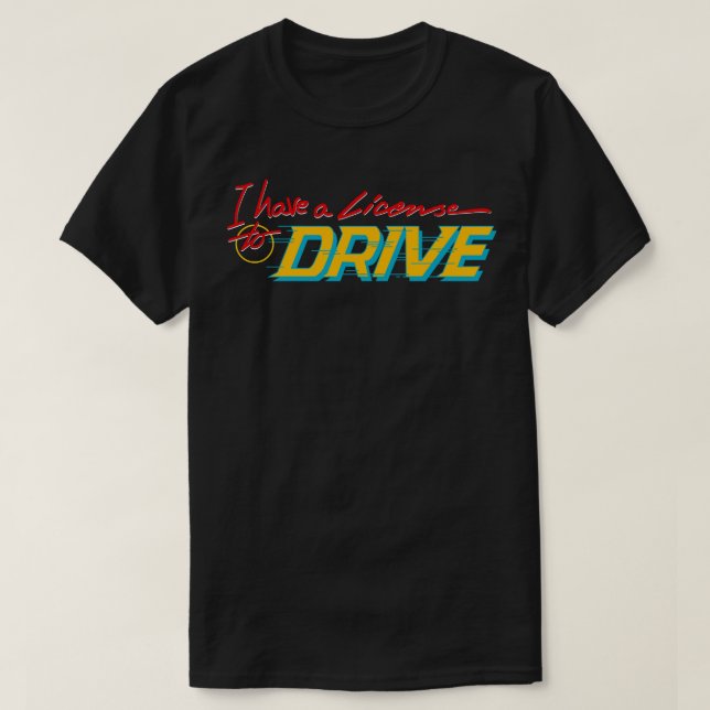 Camiseta Licença para dirigir (Frente do Design)