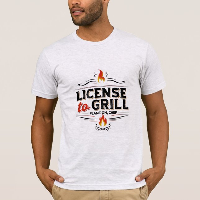 Camiseta Licença para Grill - Disparar a Chá de Flavor (Frente)