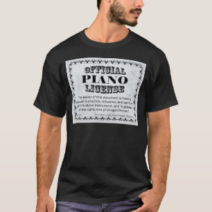 Camiseta Licença Piano