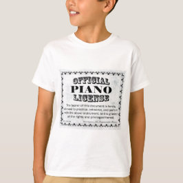 Camiseta Licença Piano