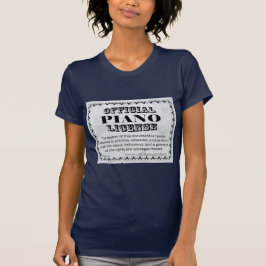 Camiseta Licença Piano