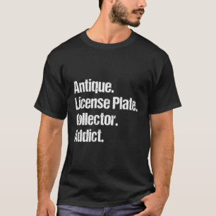 Camiseta Licença Vintage Antique Coletor Hobby Plate Gift