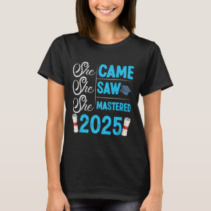 Camiseta Licenciada Por mestrados, Ela Viu 2025 Raparigas P