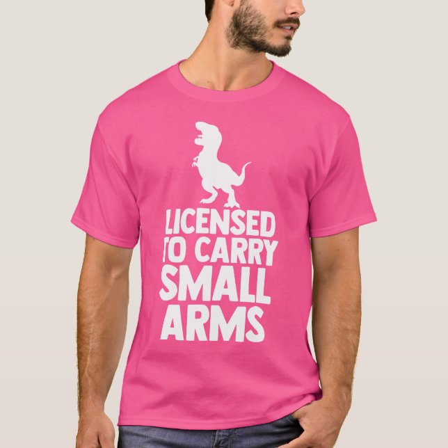 Camiseta Licenciado Para Carregar De Pequenas Armas Engraça (Frente)