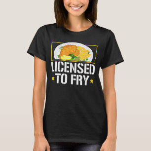 Camiseta Licenciado para Fritar Peixe Frito Frito