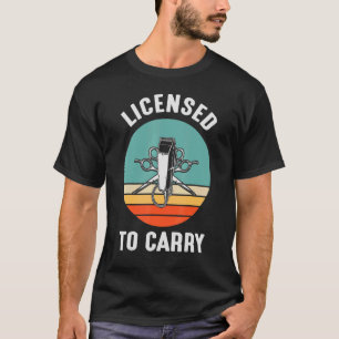 Camiseta Licenciado para Hairstylist da Ferramenta Vintage