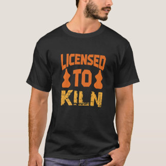 Camiseta Licenciado para Matar o Atiramento de Hobby Cerâmi
